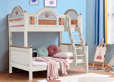 轻奢风青少年儿童床2206#子母床（太空人）