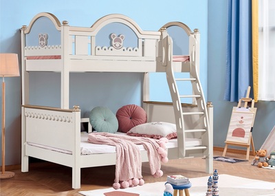 轻奢风青少年儿童床2206#子母床（小熊）